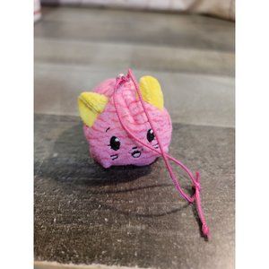 Moose cat pink stuffed animal mini toy